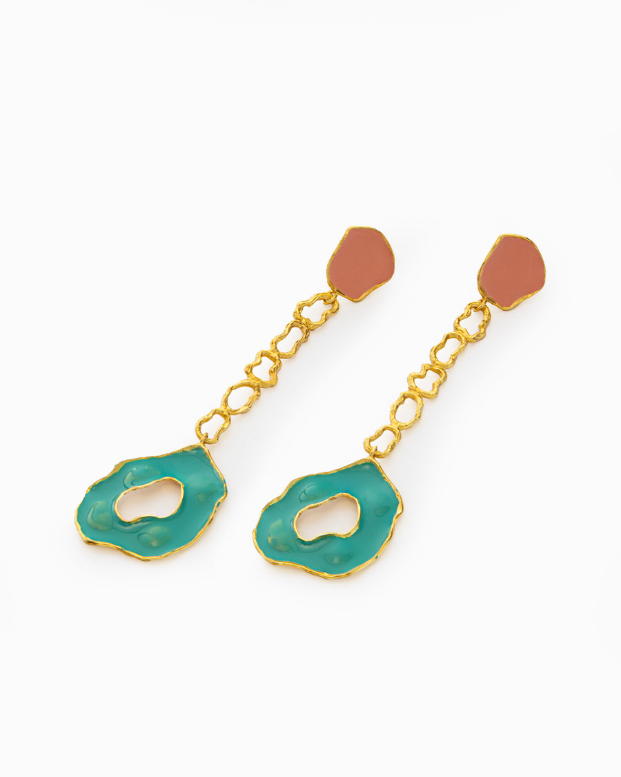 Turquoise Drip Earrings