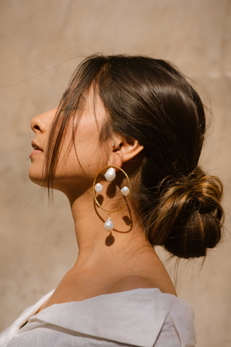 Pearl Moon Hoops