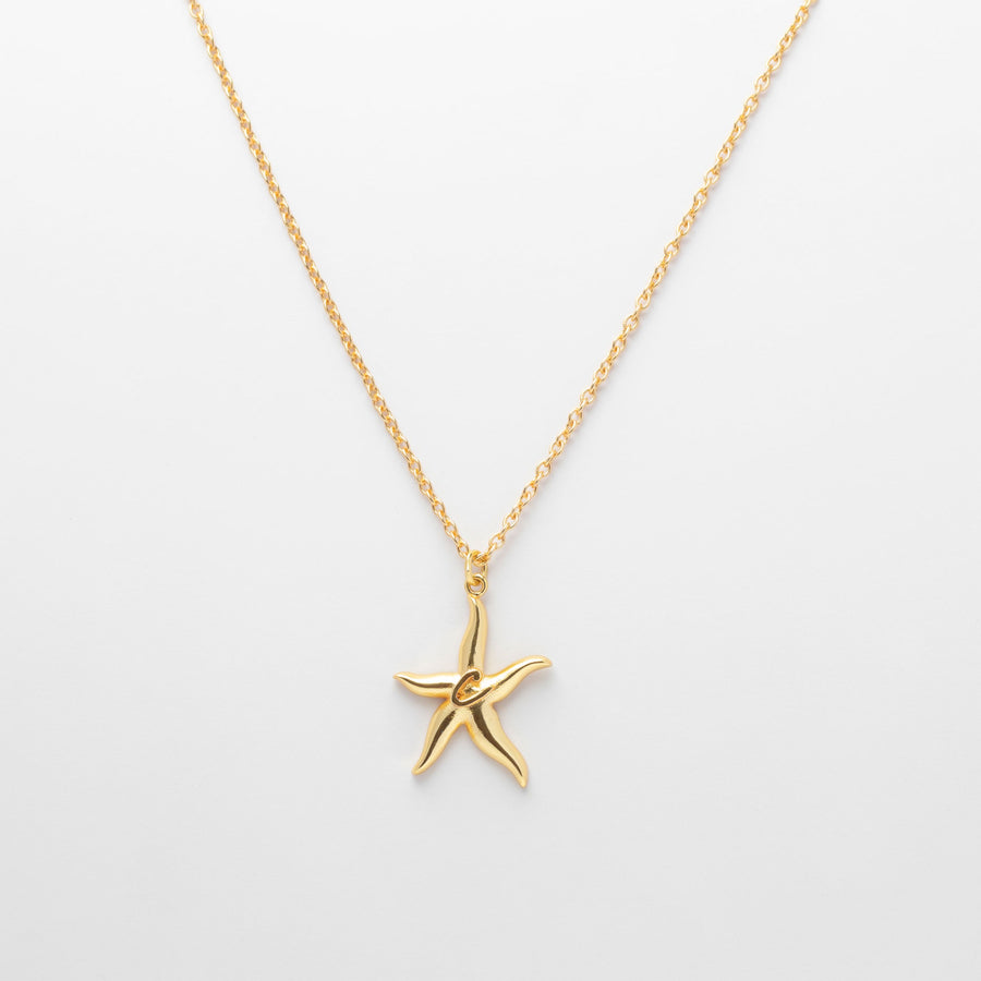 Starfish monogram necklace