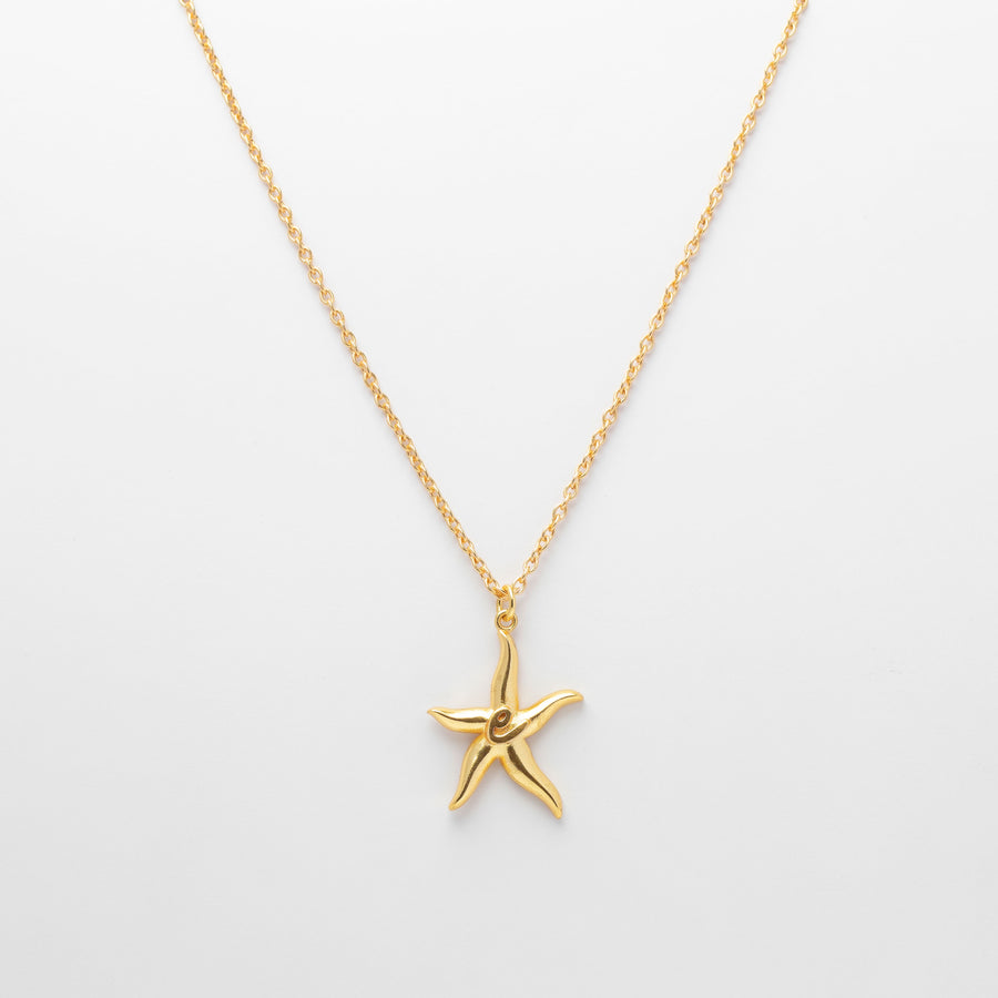 Starfish monogram necklace