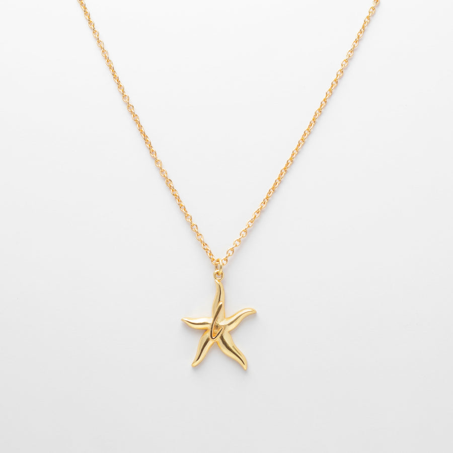 Starfish monogram necklace