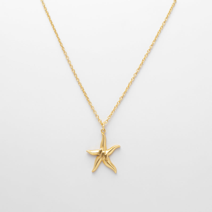 Starfish monogram necklace