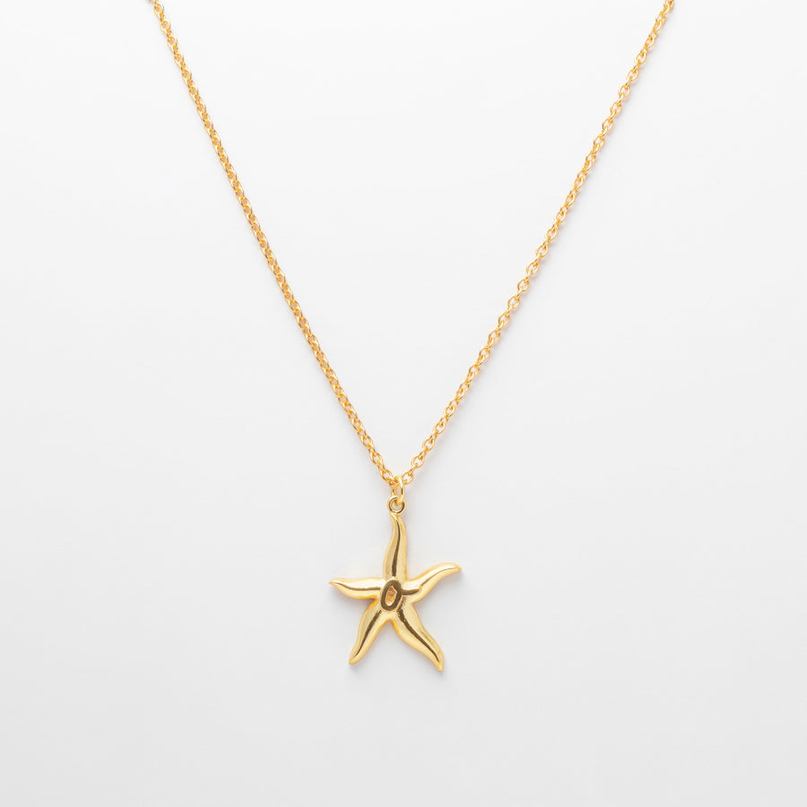 Starfish monogram necklace