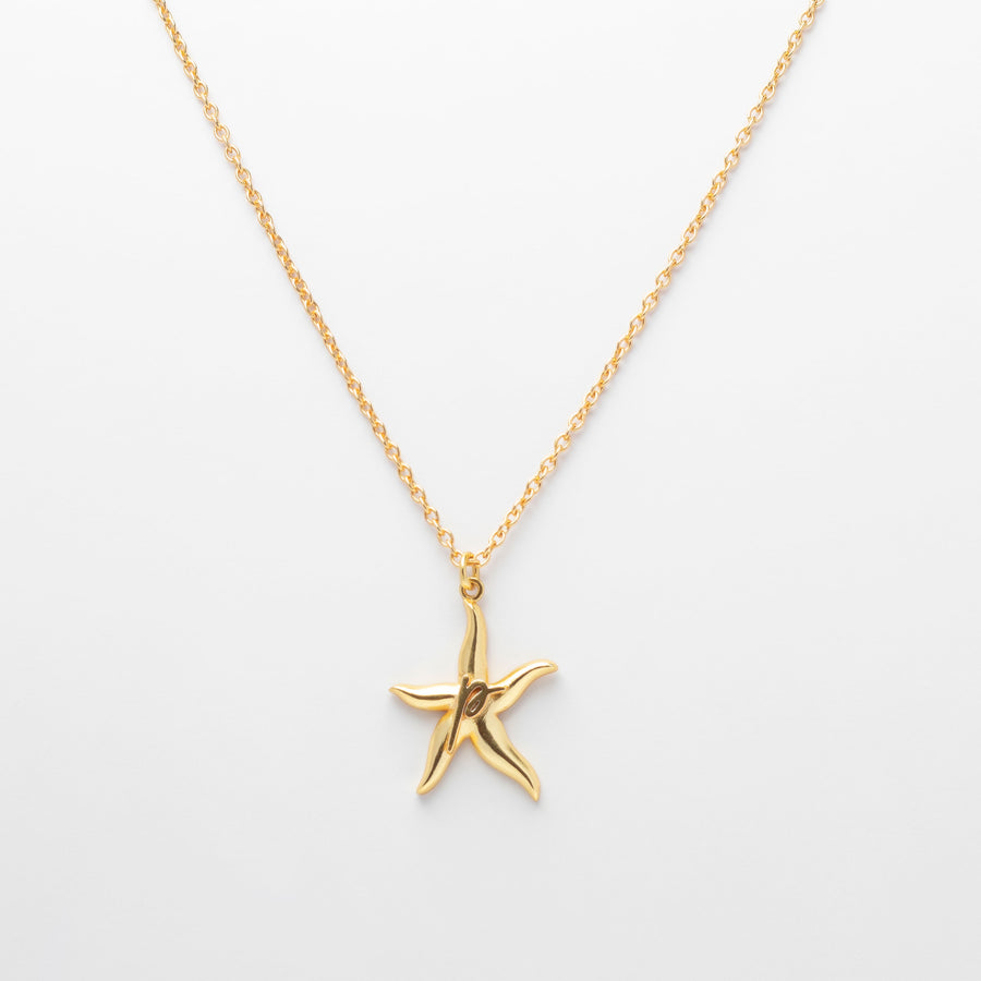 Starfish monogram necklace