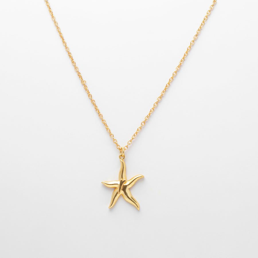 Starfish monogram necklace