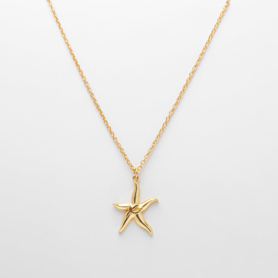 Starfish monogram necklace