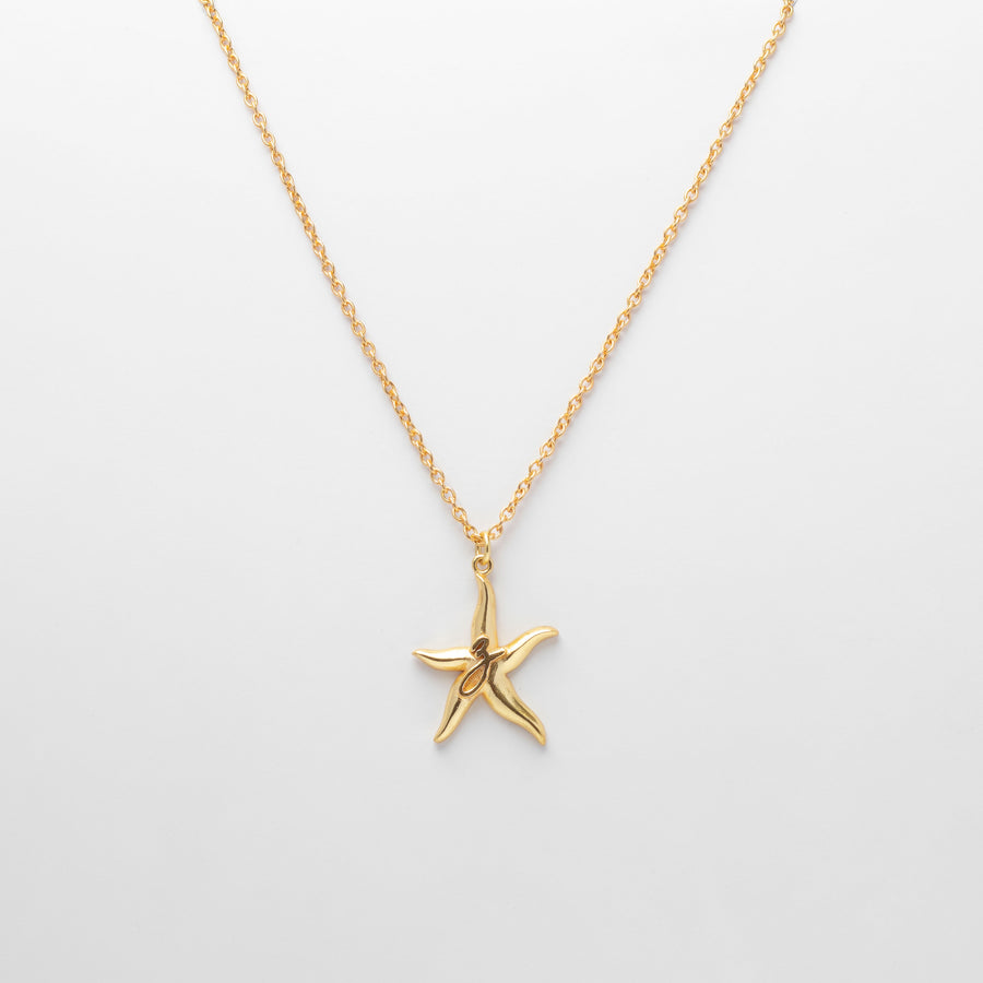 Starfish monogram necklace